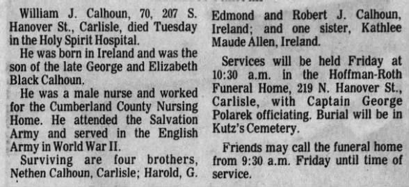 Clipping from The Sentinel